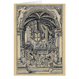 Cartão A Pedra do Filósofo Sépia