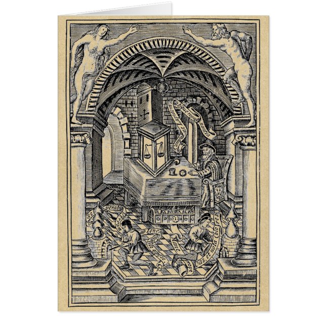 Cartão A Pedra do Filósofo Sépia (Frente)