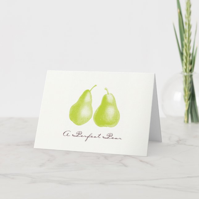 Cartão A Perfect Pear Card (Frente)