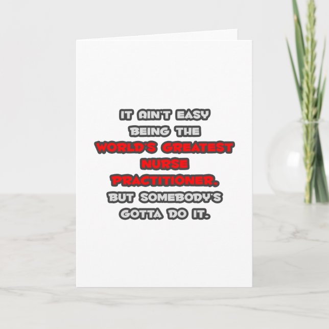 Cartão A Piada dos maiores enfermeiros do mundo (Frente)