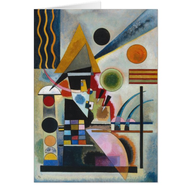 Cartão A pintura Abstrato de Kandinsky (Frente)
