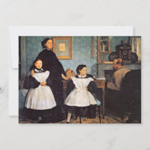Cartão A pintura de Edgar Degas, a Família Bellelli