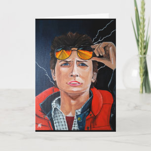 Cartão A Pintura do Viajante no Tempo por Alfred Fox