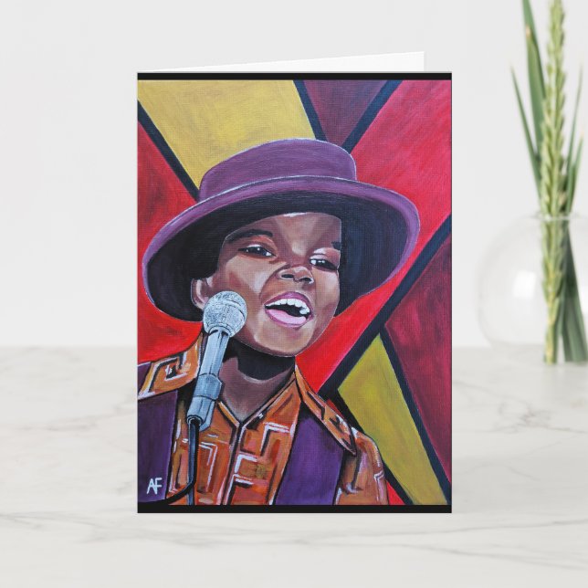 Cartão A pintura infantil prodígio de Alfred Fox (Frente)