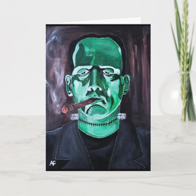 Cartão A pintura monstruosa de Alfred Fox (Frente)