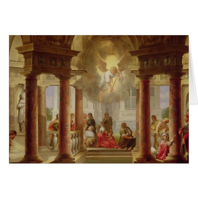 Cartão A piscina de Bethesda, 1645 (Frente Horizontal)