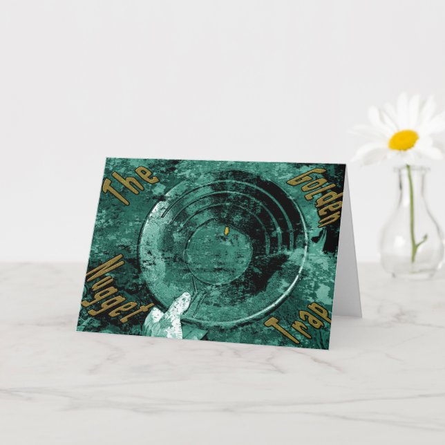 Cartão A placa de armadilha de nugget do ouro (Planta pequena)