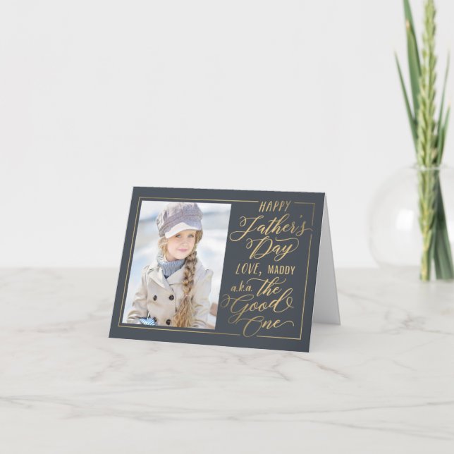 Cartão A placa de Dia de os pais a cores editável (Frente)