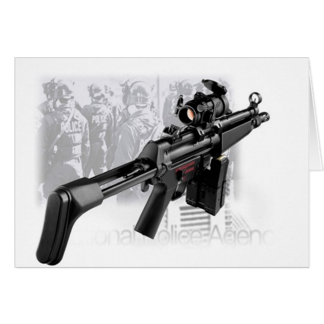 Cartão A polícia atira (Frente Horizontal)