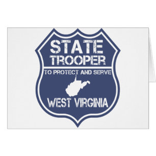 Cartão A polícia estadual de West Virginia protege e