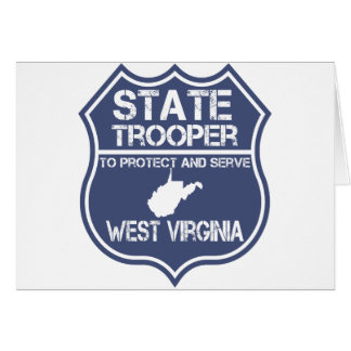 Cartão A polícia estadual de West Virginia protege e