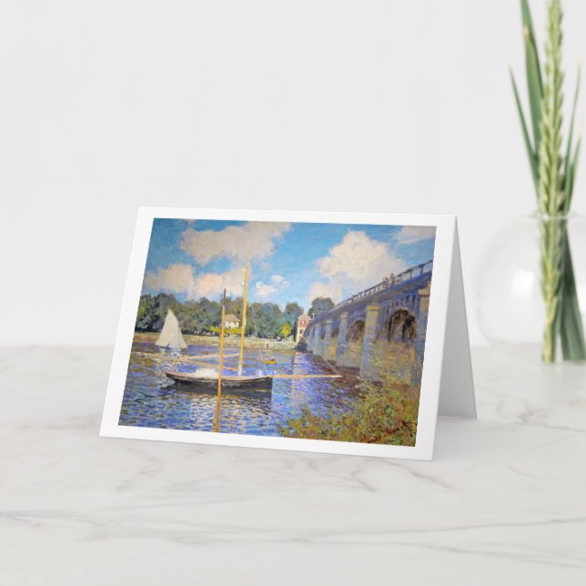 Cartão A ponte na Argentina, Monet (Frente)