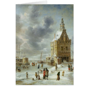 Cartão A porta da cidade de Hoorn