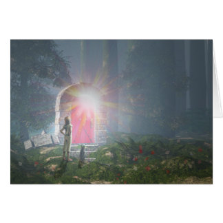 Cartão A porta vermelha