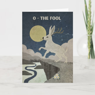 Cartão A Poster da Arcana-Grande Fool com o Jackalope