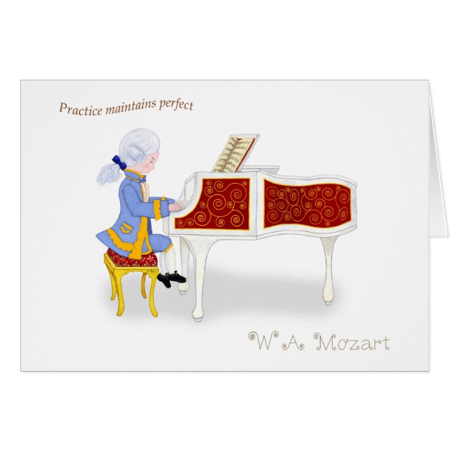 Cartão A prática mantem perfeito (Frente horizontal)