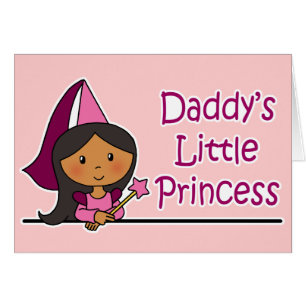 Cartão A princesa pequena do pai