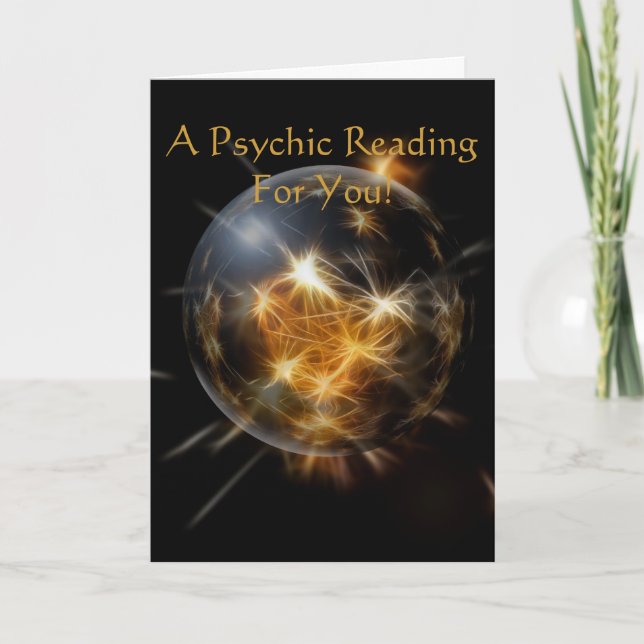 Cartão "A Psychic Reading For You" Greeting Card (Frente)