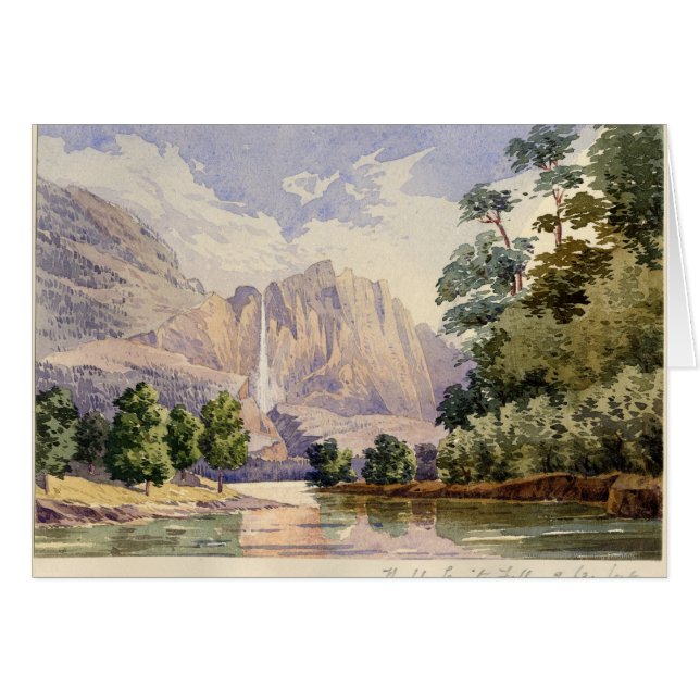 Cartão A queda de Yo-Semite. 2.634 Ft. (Frente Horizontal)