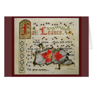 Cartão A queda deixa o manuscrito