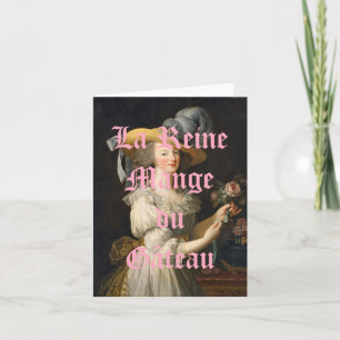 Cartão A Rainha Come Bolo