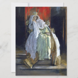 Cartão A Rainha de Hamlet (por Edwin Austin Abbey)