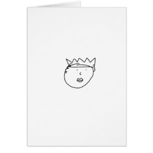 Cartão A rainha do desenho de Inglaterra por Han