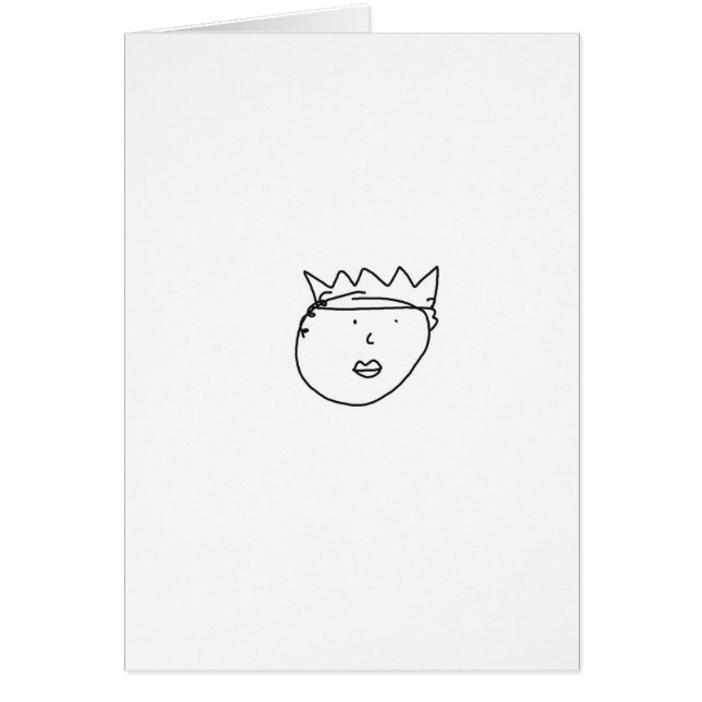 Cartão A rainha do desenho de Inglaterra por Han (Frente)