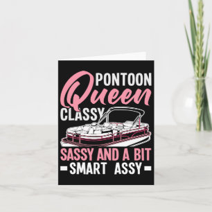 Cartão A Rainha Do Pontoon Cly Sy E Um Pouco Inteligente 