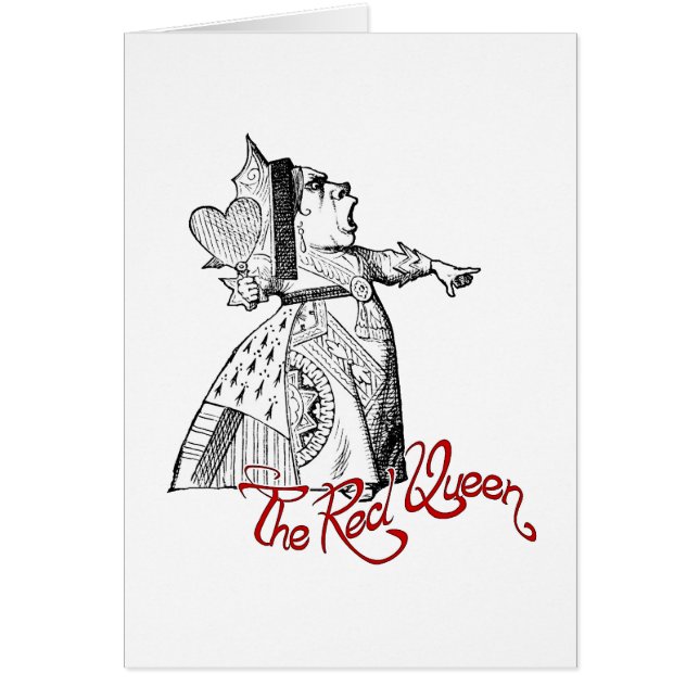 Cartão A rainha vermelha (Frente)