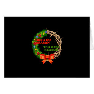 Cartão A Razão Pela qual Laurel Wreath Jesus Christia