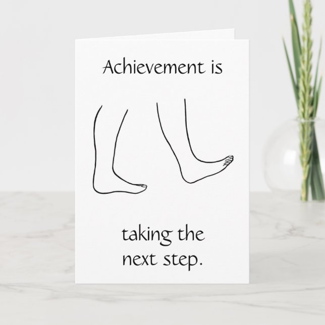 Cartão A realização está a dar o próximo passo. Cartas de (Frente)
