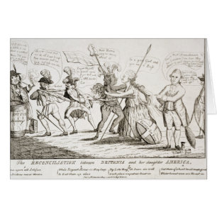 Cartão A reconciliação entre Britannia América