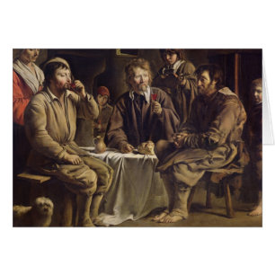 Cartão A refeição do camponês, 1642