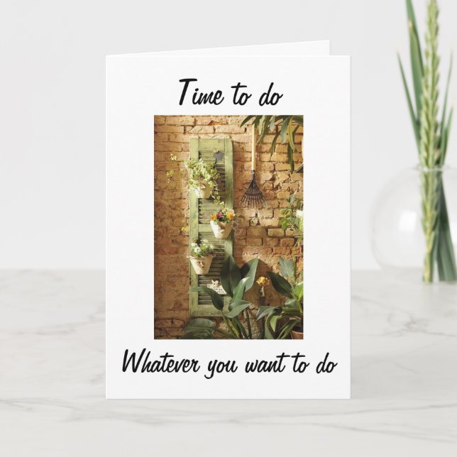 CARTÃO A REFORMA É HORA DE VOCÊ FAZER O QUE QUISER (Frente)