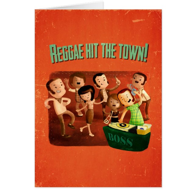 Cartão A reggae bateu a cidade! (Frente)