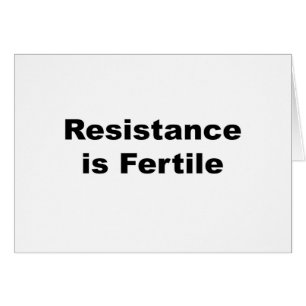 Cartão A Resistência É Fértil