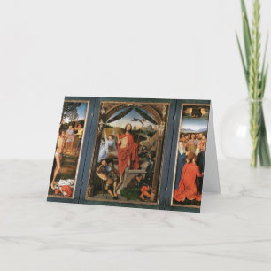 Cartão A ressurreição por Hans Memling