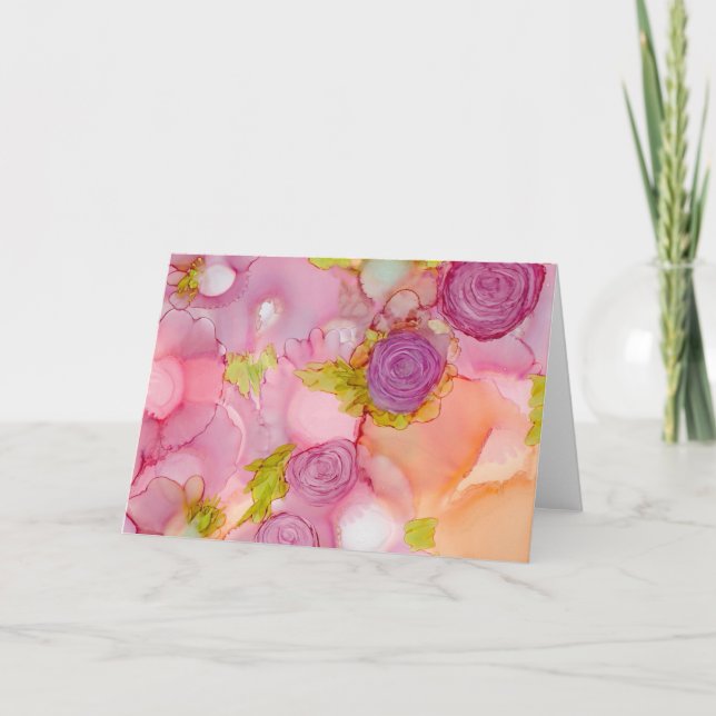 Cartão "A Rosa" - Toda A Saudação Ocasião (Frente)