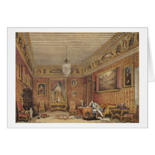Cartão A sala de Byron em Palazzo Mocenigo, Veneza (w/c