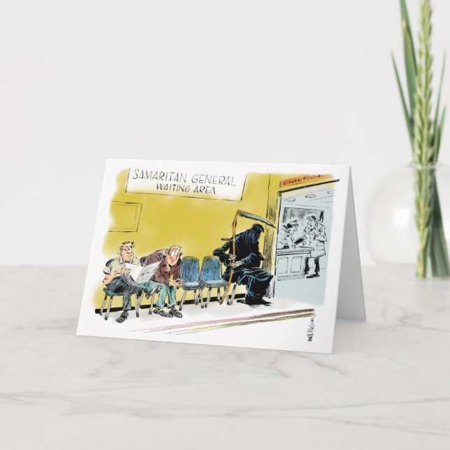 Cartão A Sala de Espera do Grim Reaper recebe um bom cart (Frente)