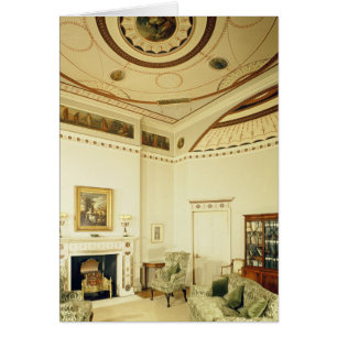 Cartão A sala de Etruscan projetada por Robert Adam