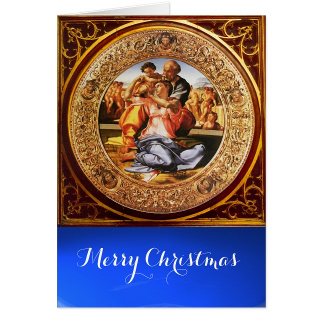 Cartão A Santa Família - O Doni Tondo (Frente)