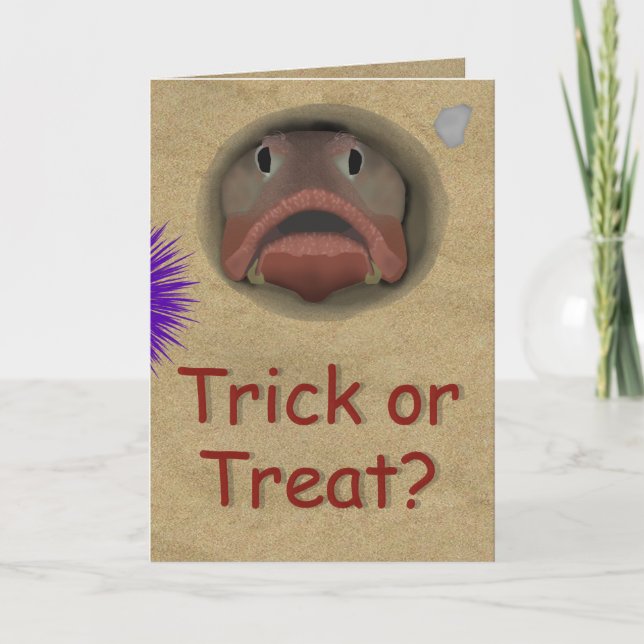 Cartão A Sarcastic Fringehead Halloween Card (Frente)