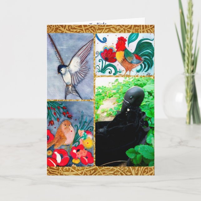 Cartão A Saudação às Aves (Frente)