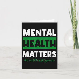 Cartão A Saúde Mental Encerra A Consciência Estigmática _