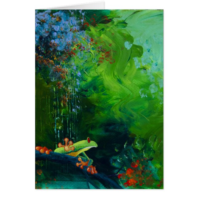 Cartão A selva chove I (Frente)