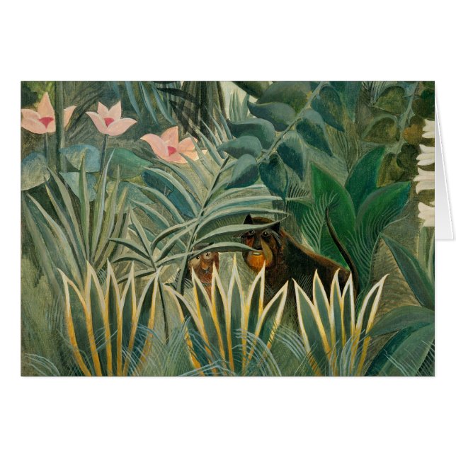 Cartão A Selva equatorial, 1909 (óleo em canvas) (Frente Horizontal)