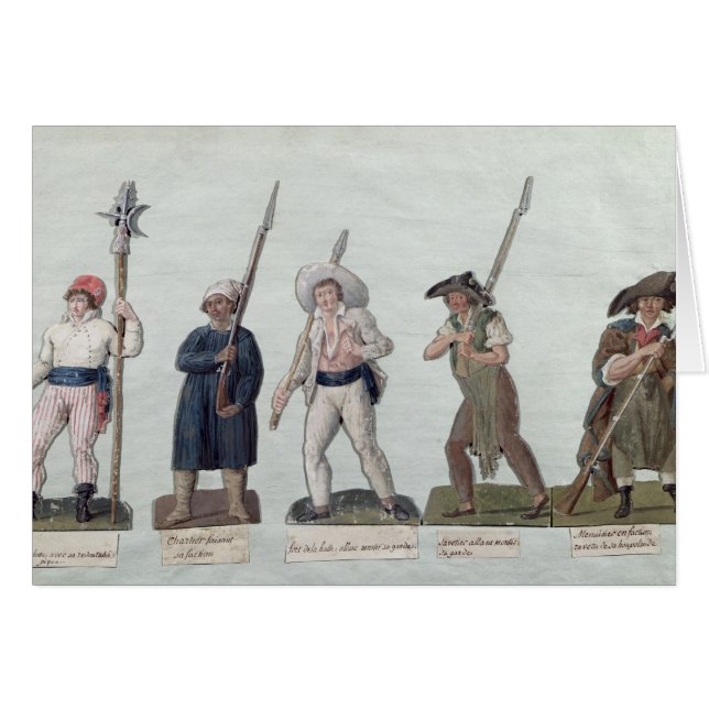 Cartão A sem Culotte com seu Pike, um Carter (Frente Horizontal)