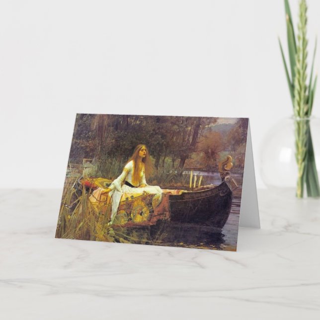 Cartão A Senhora do Shallot (Frente)
